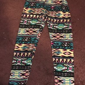 Aztec print leggings